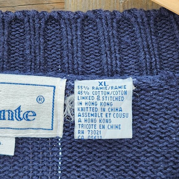 Vintage Longaberger Basket Knit Sweater Women Size XL American Flag Belle Pointe - Picture 5 of 6